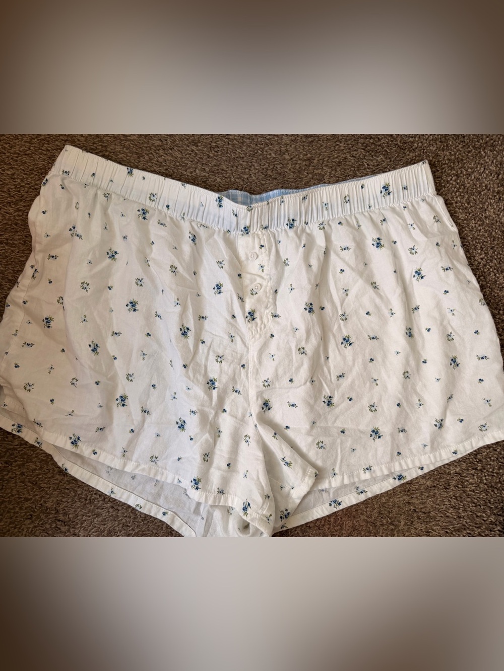 wild fable White women’s  Lounge Shorts with Blue Floral Print